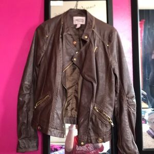 Faux leather jacket